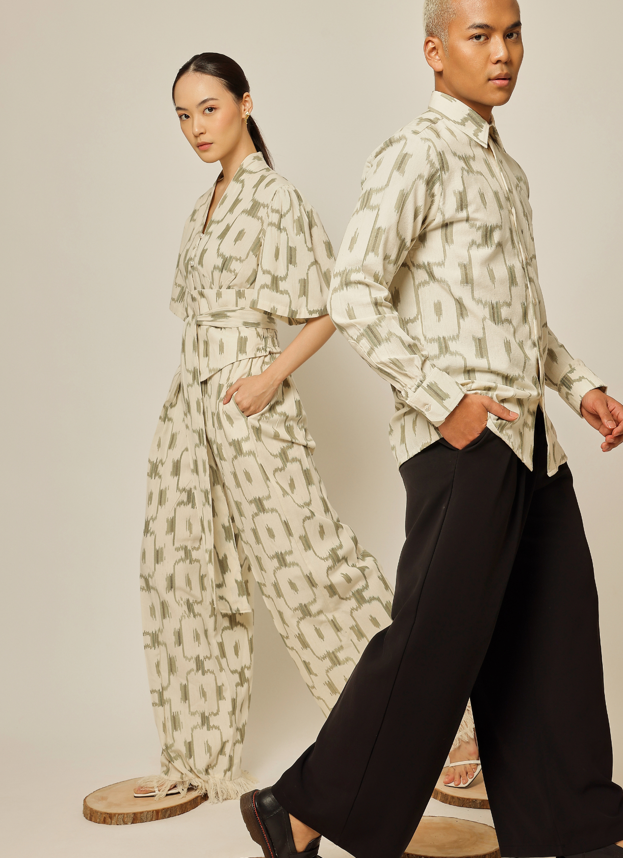 Green Manipa Tenun Pants