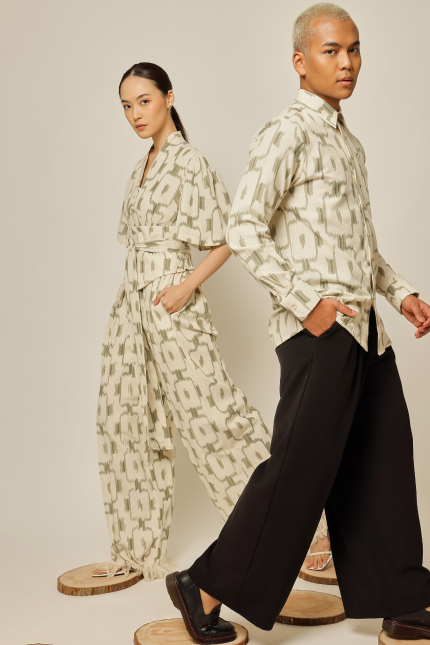 Green Manipa Tenun Pants