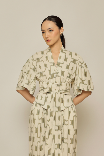 Green Marore Tenun Top