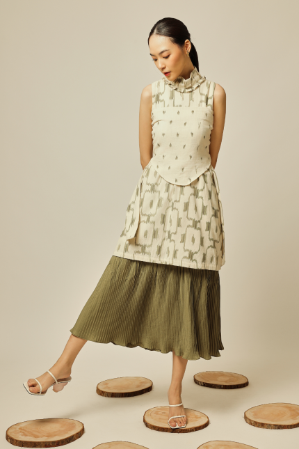 Green Kanawa Tenun Dress