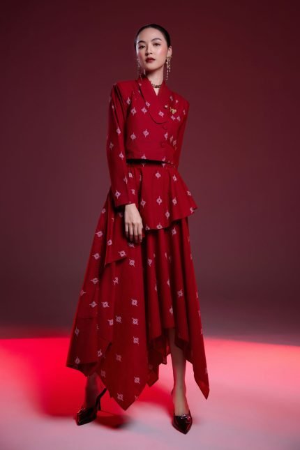 Red Mei Batik Skirt