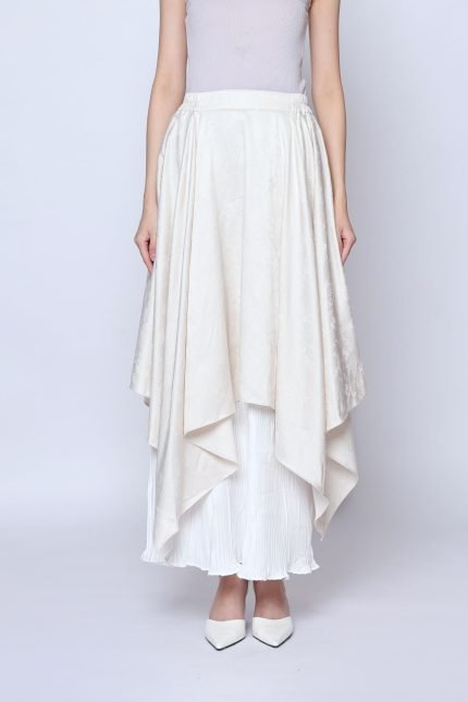 White Drini Jacquard Skirt