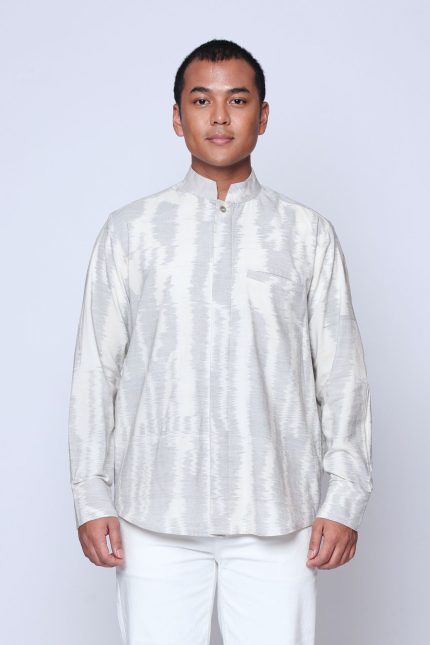 Grey Baku Tenun Shirt