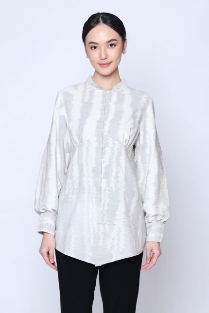 Grey Aleena Tenun Tunic