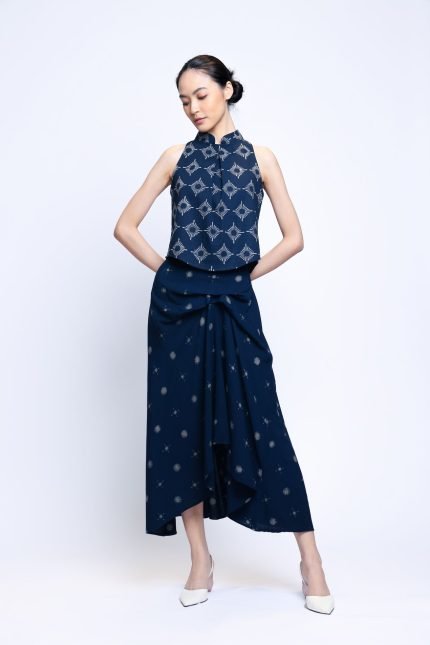 Blue Prana Batik Rayon Skirt