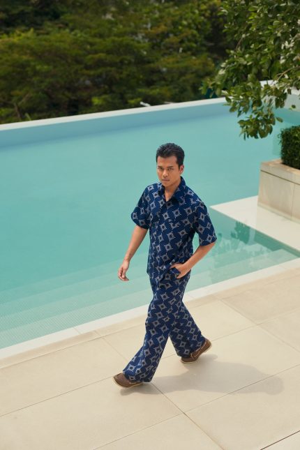 Blue Lembah Batik Shirt