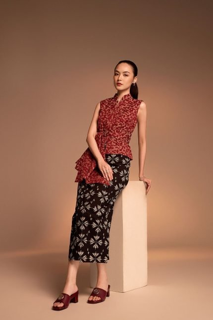 Melati Black Batik Wrap Skirt