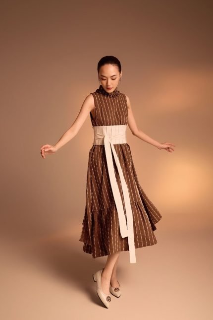 Avani Mint Batik Obi Belt